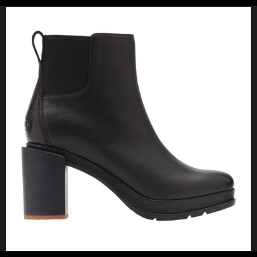 Sorel Chunky Block Heel Chelsea Boots Waterproof